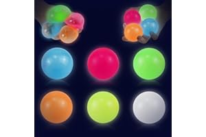 ORTVIAI 6PCS Glorbs Glow Sticky Balls - 2025 New Super Soft for Ceiling, Dark Versatile Design for Autism, ADHD - Perfect Party Bag Fillers for Kids