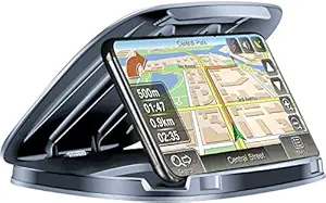 XCLUSY Fentech Car Mobile Holder, Mobile Holder for Car Dashboard Vehicle Mount Holder Universally Compatible with 3-6.8 Inch Smartphones and GPS for Car (Grey Colour)