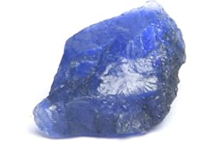 REAL GEMS Saphir bleu naturel certifié pierre précieuse brute, cristal de guérison 7,00 Ct saphir pour emballage de fil