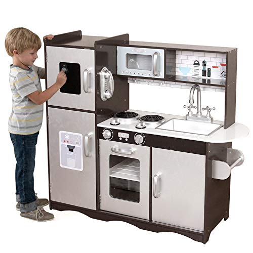 Preisvergleich Produktbild Holzspielzeug für Kinder, für Jungen und Mädchen, groß, Braun (mit Utensilien-Spielzeug)