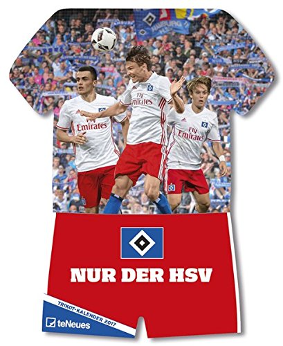 Hamburger SV 2017 - Fussball Kalender, Trikotkalender, Kalender HSV 2017 - 34 x 42 cm