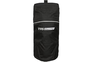 TVS Knee Guards for Bikers-CE Level 2 Certified Impact Resistance, Enhanced Visibility with Reflective Accents, Adjustable & Comfort Fit, 600D Polyester, Breathable for Long Rides (Black-M)