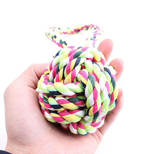 VENMO-Dog-Throw-Tug-Game-Pull-Chew-Toy-Ball-Rope-Colorful-New-Dog-Chew-Toy-Indestructible-Rope