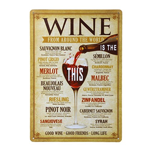 PIXNOR Cartel Póster Placas Arte Cartel de Muestra Metal Vintage Deco