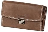 kellnerbörse leder bunt Naturbelassenes Büffelleder Woodland® - Profi Kellnerbörse mit extra verstärktem Boden im großen Hartgeldfach aus weichem, naturbelassenem Büffelleder in Dunkelbraun/Taupe, Dunkelbraun