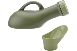 TNSLAND Bottiglia per urina per uomo donna bottiglia per urina portatile bottiglia per pipì bottiglia per urina di emergenza da 1 litro orinatoio portatile per emergenze in movimento