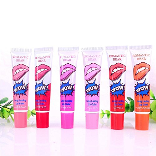 6 Farben Tätowierung Magisch Farbe Abziehen Maske Tönung Lang Anhaltend Wasserfest Lip Gloss - 3