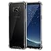 Produktbild Galaxy S8 Hülle, Fraelc Samsung S8 Ultra Dünne Transparent Schutzhülle Weich Silikon Bumper Case mit PC Hart Backcover Slimcase Handyhülle für Samsung Galaxy S8 (5,8 Zoll)