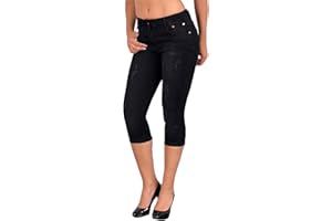 LAIYUTING Verano De Las Mujeres De Moda De Cintura Alta Skinny Jeans hasta La Rodilla Denim Capri Pantalones Pantalones De Cintura Alta Jean Legging Slim Stretch