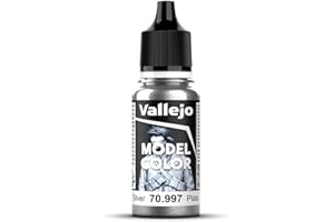 Vallejo 997 Model Color - Colore Acrilico, 17 ml, Metallic Silver