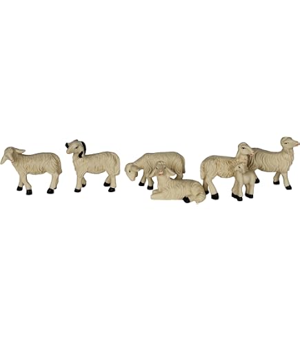 ZICOM Krippenzubehör Miniaturzubehör Tierset 11-teilig (Schaf