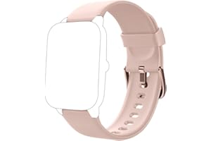 WEAYEGE ID205L Cinturino per smartwatch,Banda di ricambio floreale stampata in silicone morbido a sgancio rapido,Fili di acciaio inox 0.4 cinturino di ricambio per orologio sportivo ID205G ID205 ID205S