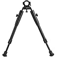 BigTron Rifle Tactical Accessories 8"-10" Barrel Bipod Universal Sizes 11-19mm with Double-lock Clamp Wheel