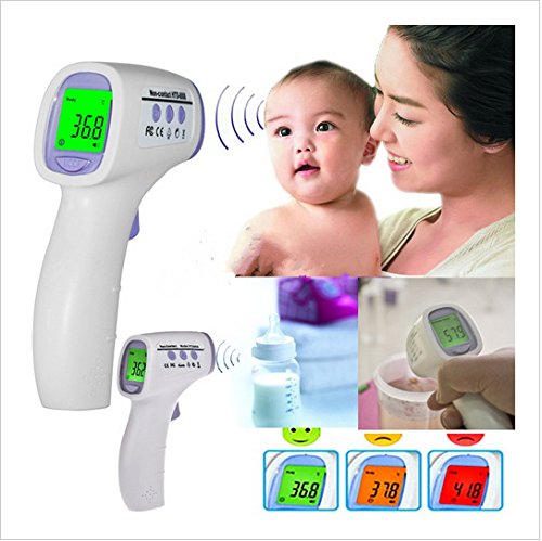 Baby Adult Thermometer Digital Multi Function Baby Monitor Non-contact Infrared Forehead Body Thermometer Health Monitors Baby Children Kid Termometer (Non Contact, Infrared, Digital Thermometer)