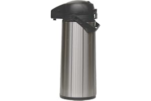 EUROHOME Airpot Pumpkanne Edelstahl mit Einer Füllmenge von 1,9 Liter