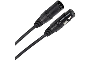 Plugger Câble DMX XLR femelle 3b/mâle 3b 6m Noir