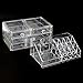H&S® Acrylic Clear Make up Organiser Cosmetic Box - 4 Drawers - L