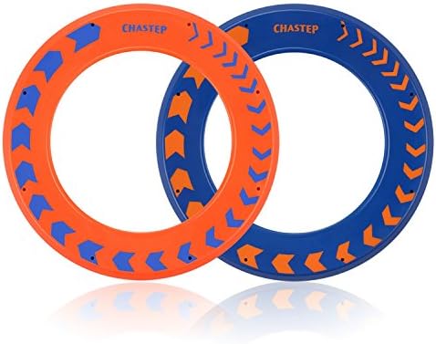 Chastep 10 Inch Frisbee Ring Single for Interactive Play Outdoor Family Fun at Beach Backyard Pool - Never Hurt Fingers(Pack of 2)