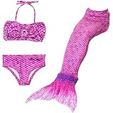 trajes infantiles con material reciclado Diseño: ropa interior sin respaldo, parte superior elástica de sirena, pedicura con volantes volantes, se puede mover, color brillante, telas brillantes, diseño único, tacto agradable.Diseño con cola de pescado, bragas, ropa interior, el vestido es muy hermoso, muy adecuado para su princesita