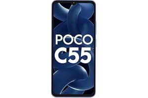 POCO C55 (Cool Blue, 6GB RAM, 128GB Storage)