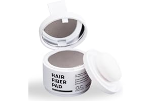 O.C. HAIRCARE Polvere per infoltire i capelli per donne e uomini – per sezioni segrete e attaccatura dei capelli – raccomandata dai saloni leader – 9 colori – polvere resistente (grigio)