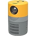 Zync S3 Mini Projector,1080P Full HD,Outdoor Movie,3000 Lumen Multimedia Home Theater Movie Projector,HDMI,USB,AV,Laptop,DVD(Grey & Yellow)