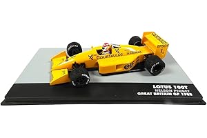 OPO 10 - Coche de Fórmula 1 1/43 Compatible con Lotus 100T # 1 Nelson Piquet GB GP F1 1988 (720)