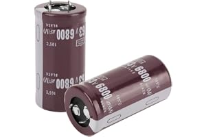 2 st 63 V 6800 uF elektrolytisk kondensator 25 × 50 mm 105 ℃, stor burktyp, Snap-in terminaltyp - hög precision och stabilite