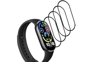 PAWHOLY 4 Stück für Panzerglas Xiaomi Band 10 Schutzfolie, kratzfest bubble-free Hochtransparent für Folie Xiaomi Band 10 Displayschutzfolie aus Komplexfolie,Einfache Anwendung Schutzglas