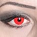 Produktbild COOLEARTIKEL Halloween/Fasching farbige-Kontaktlinsen rot, 1 Paar 3-Monats Motivlinsen im Design red devil ohne Stärke