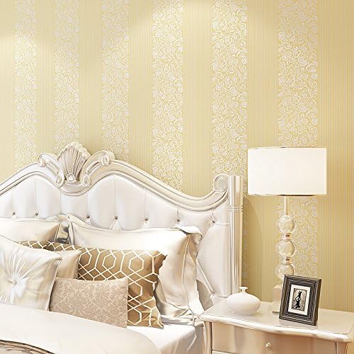 GK-Simple European style wall warm decorationSimple embossed stripes bedroom non-woven fabric antistatic wallpaper , pink , 0.53m X10m