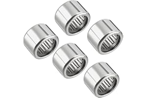 PATIKIL HK1010 10mm Foro Dia 14mm OD 10mm Larghezza Ago Rulli Cuscinetti, 5pz Trafilato Coppa Aperta Fine