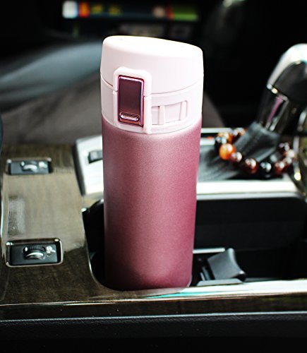 Double Y 17 Ounce Double Walled Vacuum Thermos 18/8 Stainless Steel Insulated Water Bottle (Pink) - 5