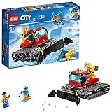 lego city überfall auf autotransporter Klettere in die Fahrerkabine der Pistenraupe und fahre durch den Schnee.