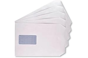 Q-Connect C5 Envelopes Window Pocket Self Seal 100gsm White (Pack of 500)