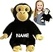 Produktbild Unbekannt große Handpuppe / Handspielpuppe -  schwarzer AFFE - Schimpanse  - incl. Name - ganzer Körper - 35 cm - Arme & Beine sind beweglich - superweich - Handpuppe..