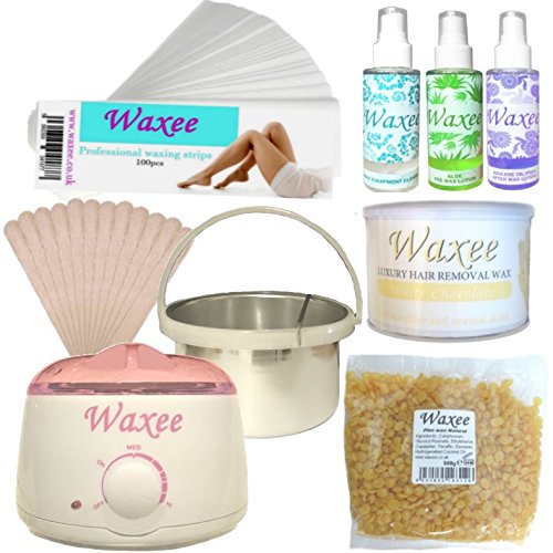 Complete waxing kit STARTER soft & hard film pot 400ml can wax HAIR REMOVAL HOT