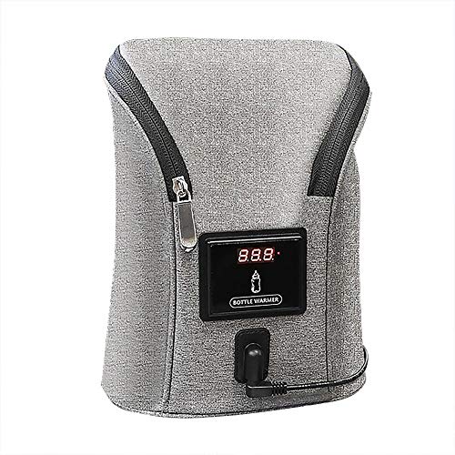 didatecar Fläschchenwärmer Auto Fläschchen- / Babykostwärmer, Babyflaschenwärmer USB Babymilchwärmer Babyflaschenthermostat Outdoor Tragbare Milchheizung Wärmer Intelligentes Flaschenwärmer Werkzeug