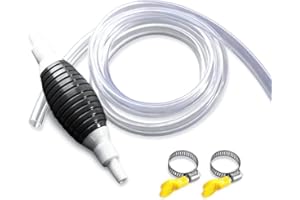 Akozon Wielofunkcyjny Płynny Przyssawka, Pompa Wodna z Pcv Pompa Pompa Syfonowa do Przenoszenia Paliwa Płynnego do Benzyny z Wężem Syfonowym 2M (Kompletny zestaw)