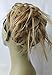 New Tousled Synthetic Hairpiece Scrunchies Straight Elastic updo Scrunchy BUN Brown Blonde Instant Ponytail wig Hairdo (Mix Dark Blonde 2 #27/613)