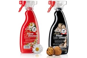 WILLIAM HUNTER EQUESTRIAN Leovet Spray Démêlant 500ml - Soin Et Couleur Avec Protection UV Et Protection Contre Les Mouches - Clair et Foncé Disponible.