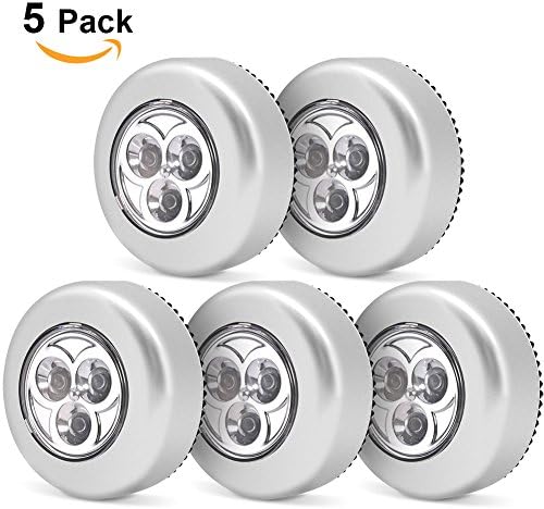 5pcs/Set Wireless battery touch stick on lights for wardrobe cupboard emergency light