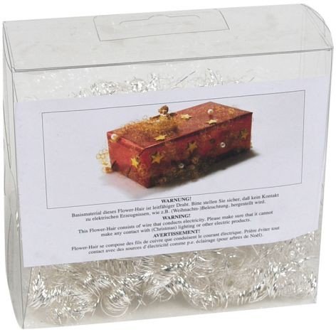 Preisvergleich Produktbild Weihnachtsschmuck Engelshaar - 17 g, silber