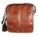 Handcuffs Stylish Side Sling Bag Shoulder Bag Leather Bag 11 Inch For Men