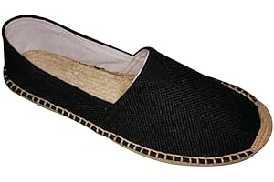 PengGengA Men's Espadrilles Classic Casual Canvas Slip on Flat Shoes Ladies Espadrilles Sandals Comfortable Summer Loafer Flat Shoes