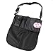 33*35cm Waterproof Multi Function Adjustable Strap Kids Snacks Bottle Tissue Hanging Pouch Pockets Pram Hanging Pallet Pushchair Buggies Stroller Caddy Handlebar Organizer Mesh Storage Bag (Black)