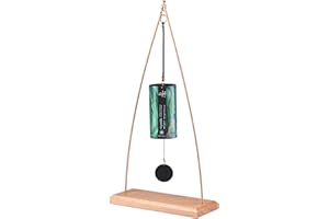 ‎DAYASA Zaphir Klangspiel Crystalide Frühling mit Ständer - Klangspielständer Tipi aus Buchenholz - 50 cm Höhe für Yoga, Kinder zur Entspannung und Meditieren