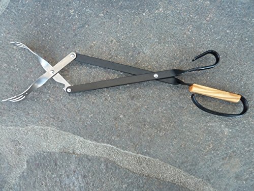 V-Tong Zange 51 cm mit Walnussholzgriff