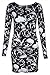 Price comparison product image Womens Ladies Halloween Skeleton Skull Bone Red Blood Heart Girls Bodycon Costume Novelty Party Dress Tunic Plus Size 8-10-12-14 16 18 20 (8-10, Rose Skull)