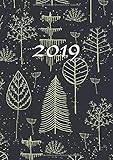 2019: Jan - Dez Wochenplaner | Größe A5 | 1 Woche auf 2 Seiten | 52 Wochen Buchkalender | Wald Bäume by